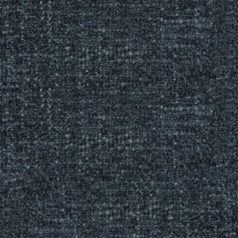 Dark teal fabric sample with gray and off-white flecks, tight weave, slightly rough texture, labeled “pacini & cappellini > fabric (a) > a58”.